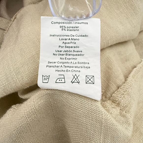 Y2K LC Lizette Collection Tunic Shirt Utility Jacket Roll Tab Sleeve Mid Length - Picture 7 of 7